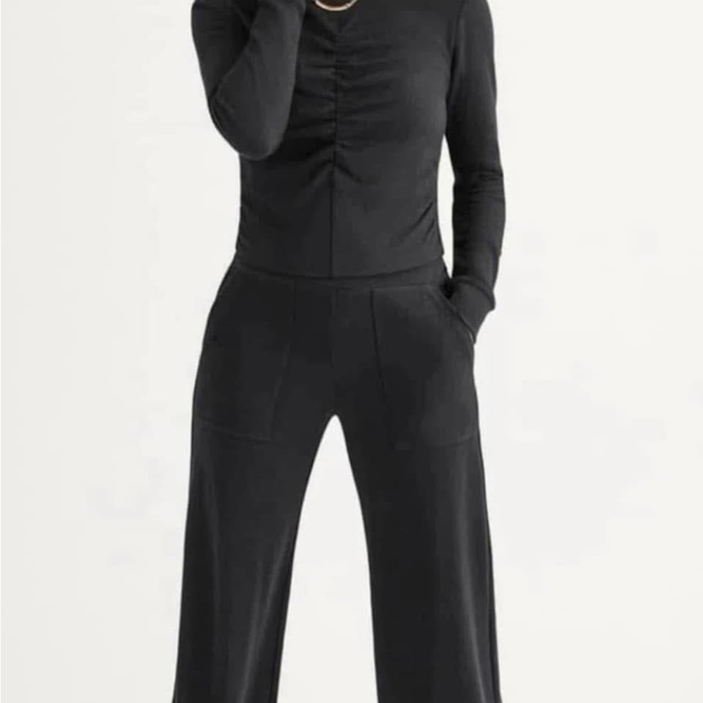 Cabi Black Wide-Leg Knit Pants - 4797